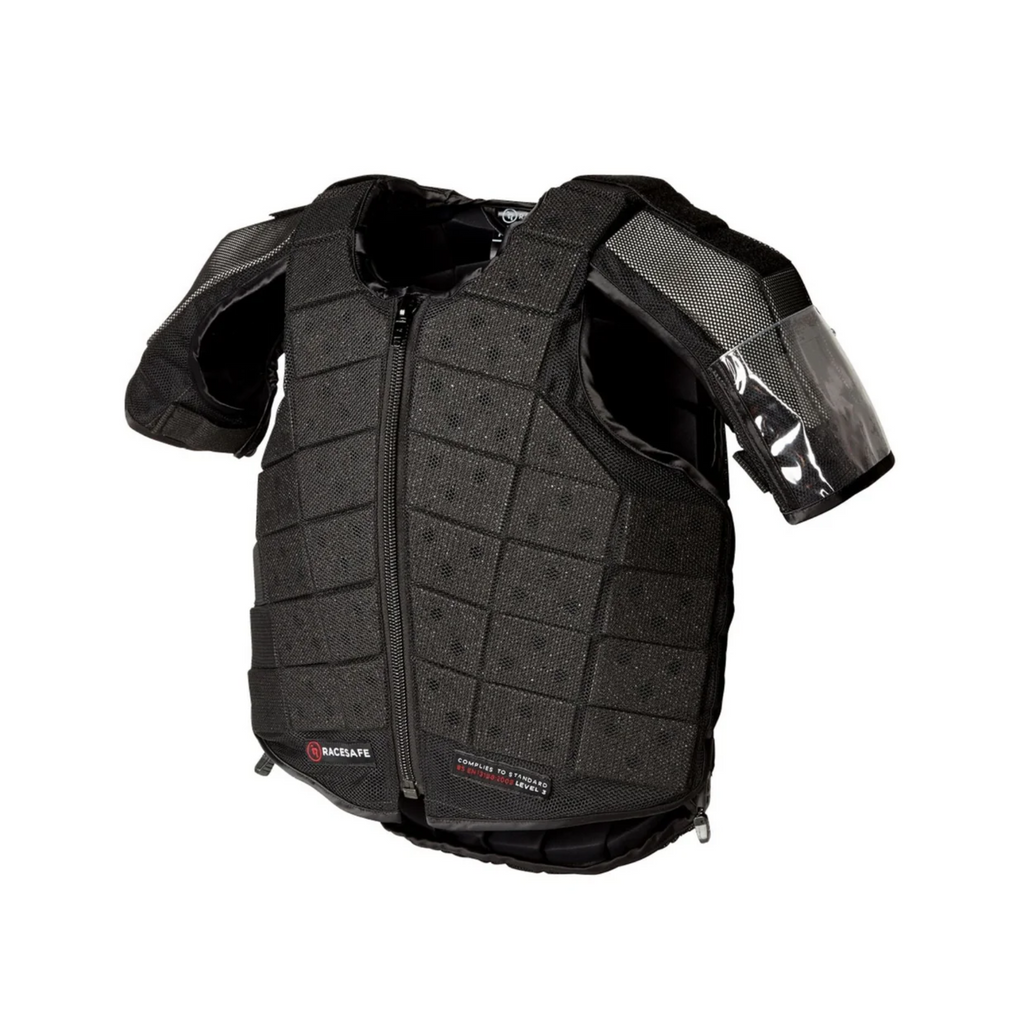 Racesafe Adult ProVent 3 Shoulder Pads - Black