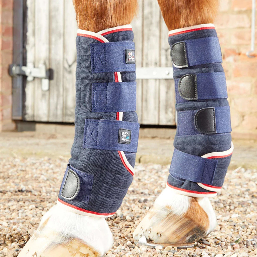 Premier Equine Quick Dry Horse Leg Wraps - Navy