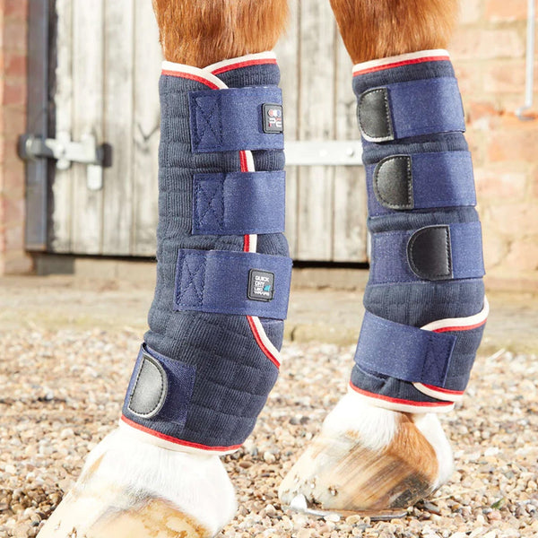 Premier Equine Quick Dry Horse Leg Wraps - Navy