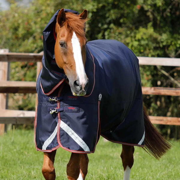 Premier Equine Titan Trio Complete 4 in 1 Turnout Rug - Navy