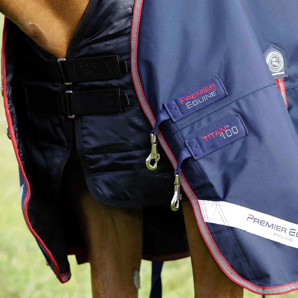 Premier Equine Titan Trio Complete 4 in 1 Turnout Rug - Navy
