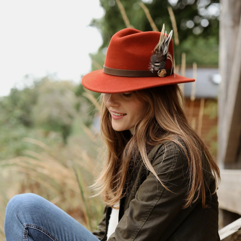 Hicks and Brown The Suffolk Fedora - Cinnamon