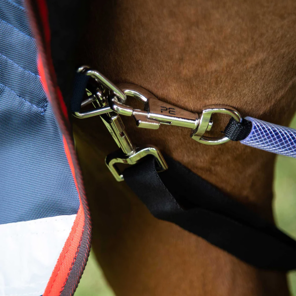 Premier Equine Buster Hardy 200g Half Neck Turnout Rug - Navy
