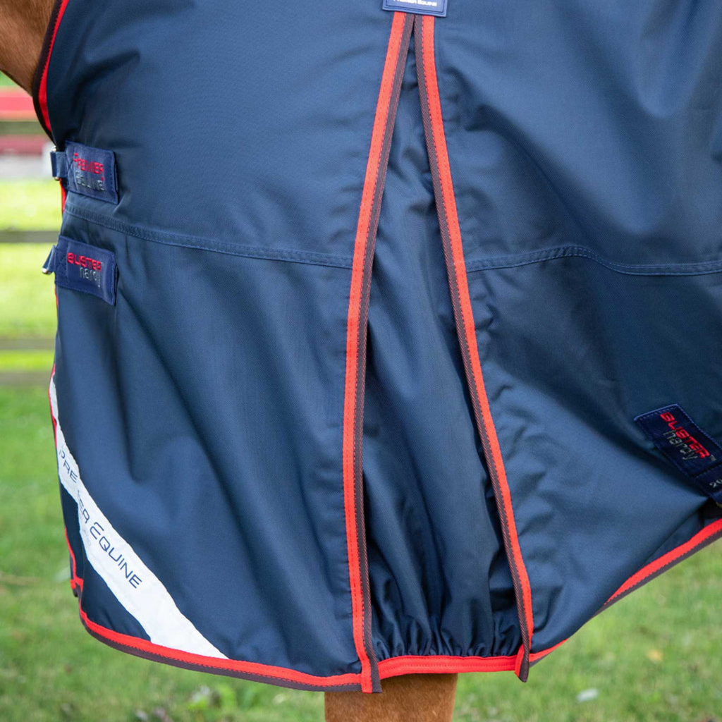Premier Equine Buster Hardy 200g Half Neck Turnout Rug - Navy