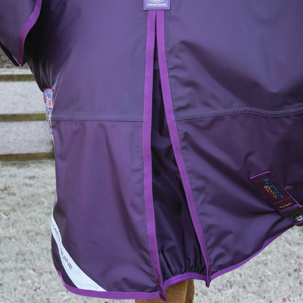 Premier Equine Buster Storm 420g Combo Turnout Rug with Classic Neck - Purple