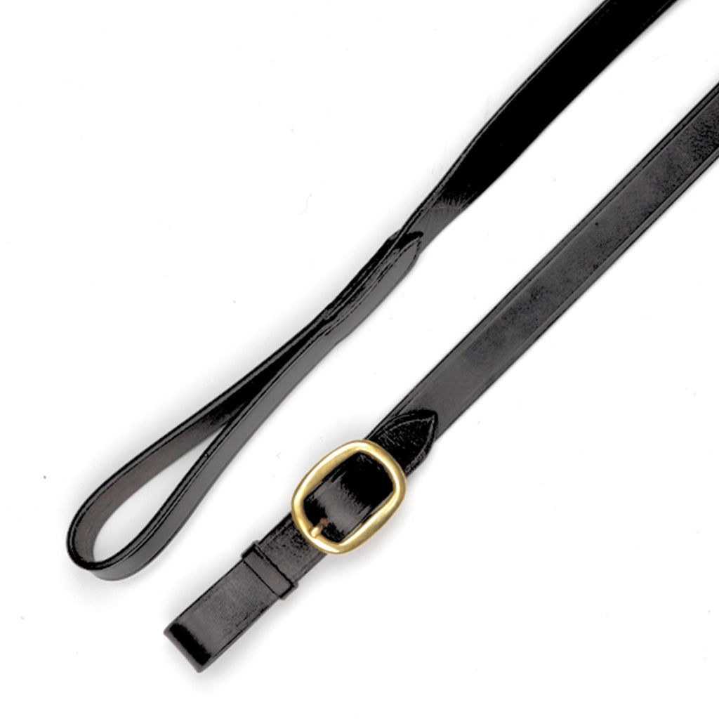 Mackey Classic Leather Lead with Buckle End Black