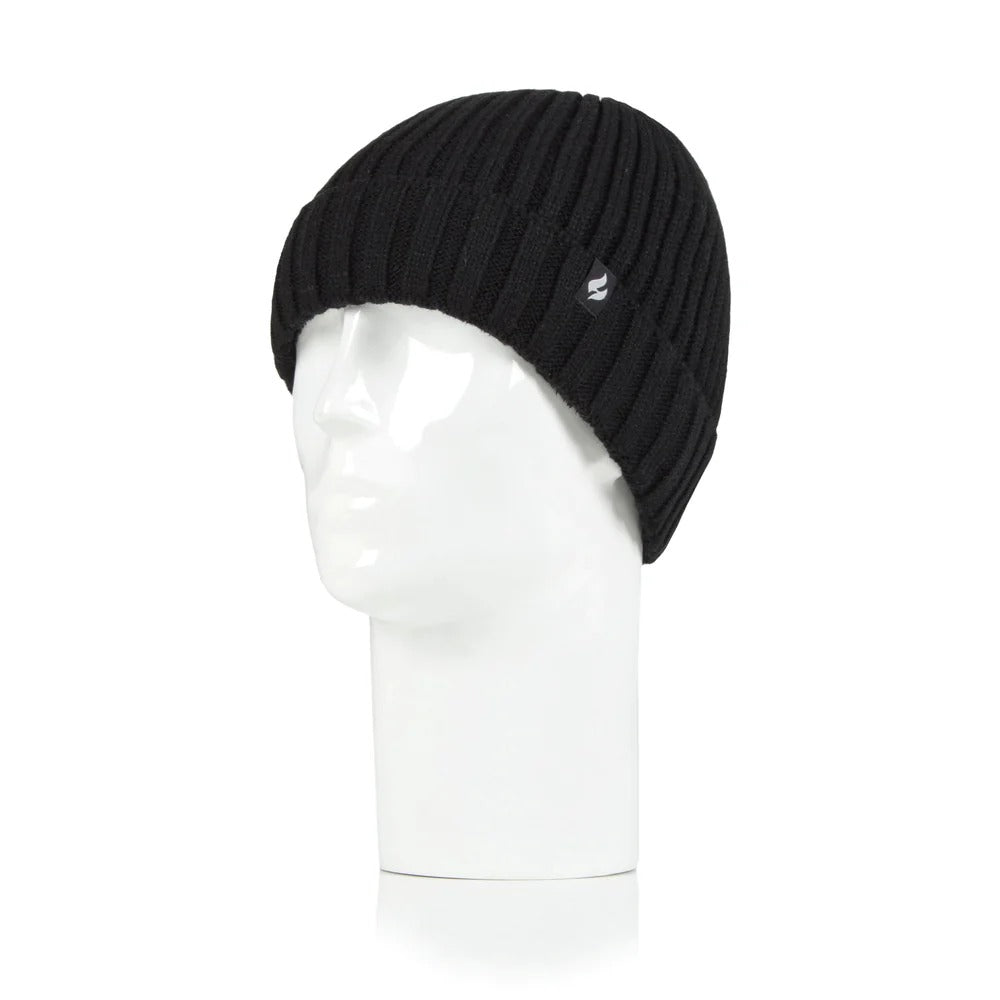 Mens Heat Holder Lawson Thermal Hat - Black