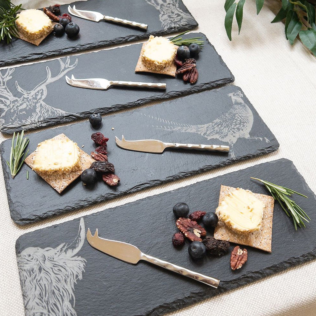 Selbrae House Mini Slate Cheese Board and Knife Sets