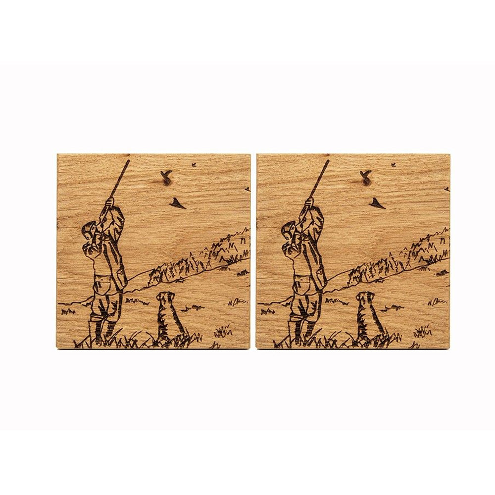 Selbrae House 2 Oak Coasters - Shooting