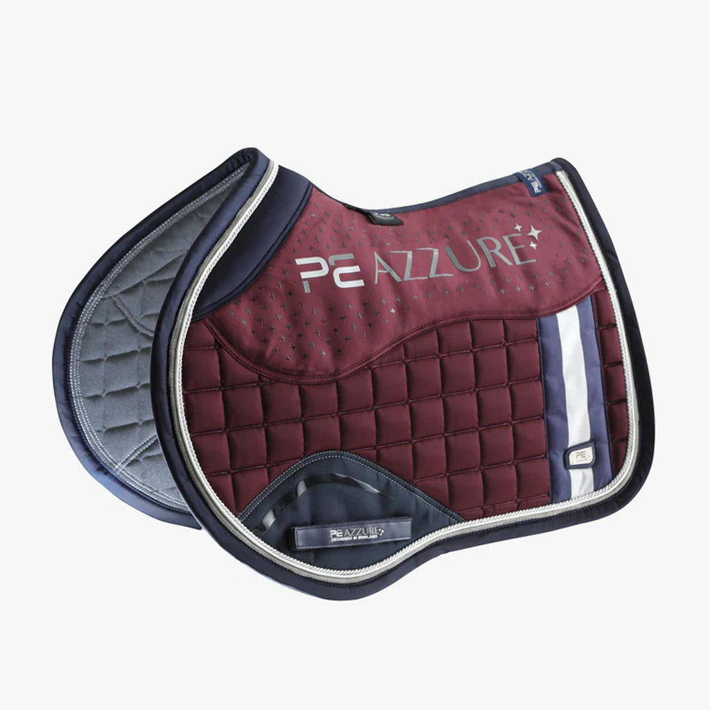 Premier Equine Azzure Anti-Slip Satin GP/Jump Square - Wine