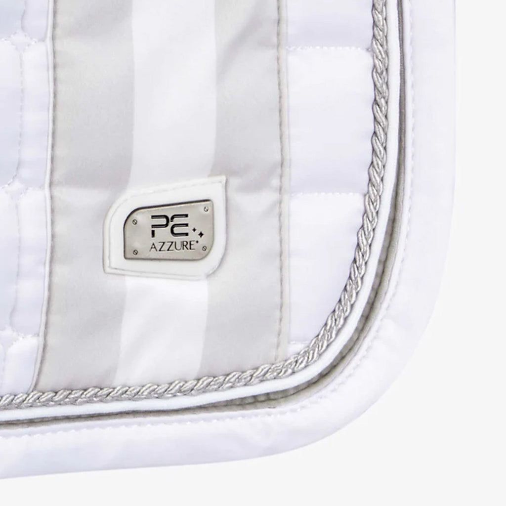 Premier Equine Azzure Anti-Slip Satin GP/Jump Square - White