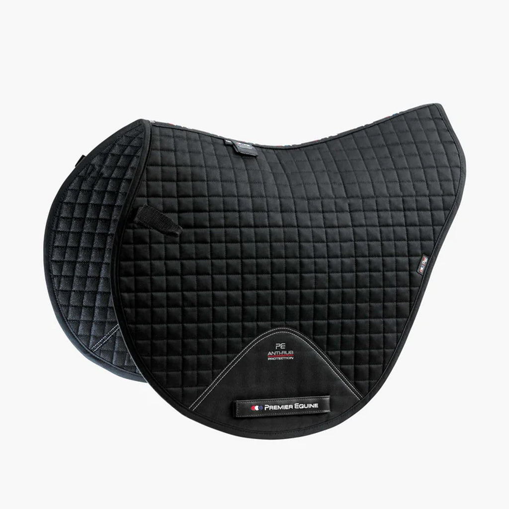 Premier Equine Close Contact Cotton XC Saddle Pad - Black