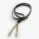 Premier Equine Leather Lead Rein with Chain Coupling - Black