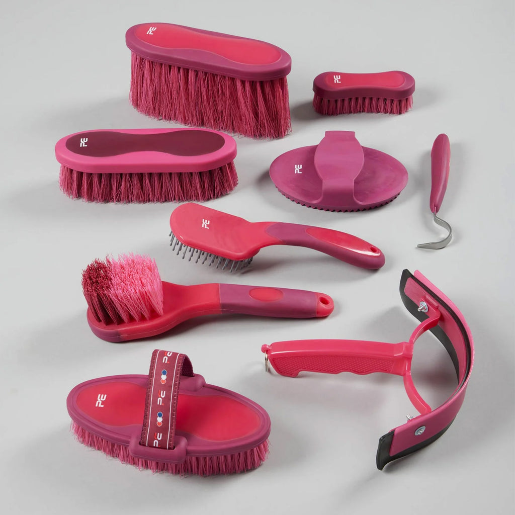 Premier Equine Soft Touch Grooming Kit Set - Wine
