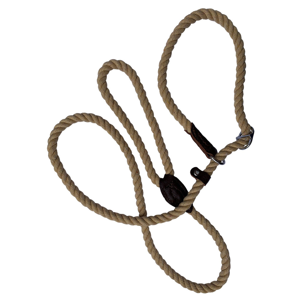 Hem & Boo Cotton Rope Slip Lead - Natural