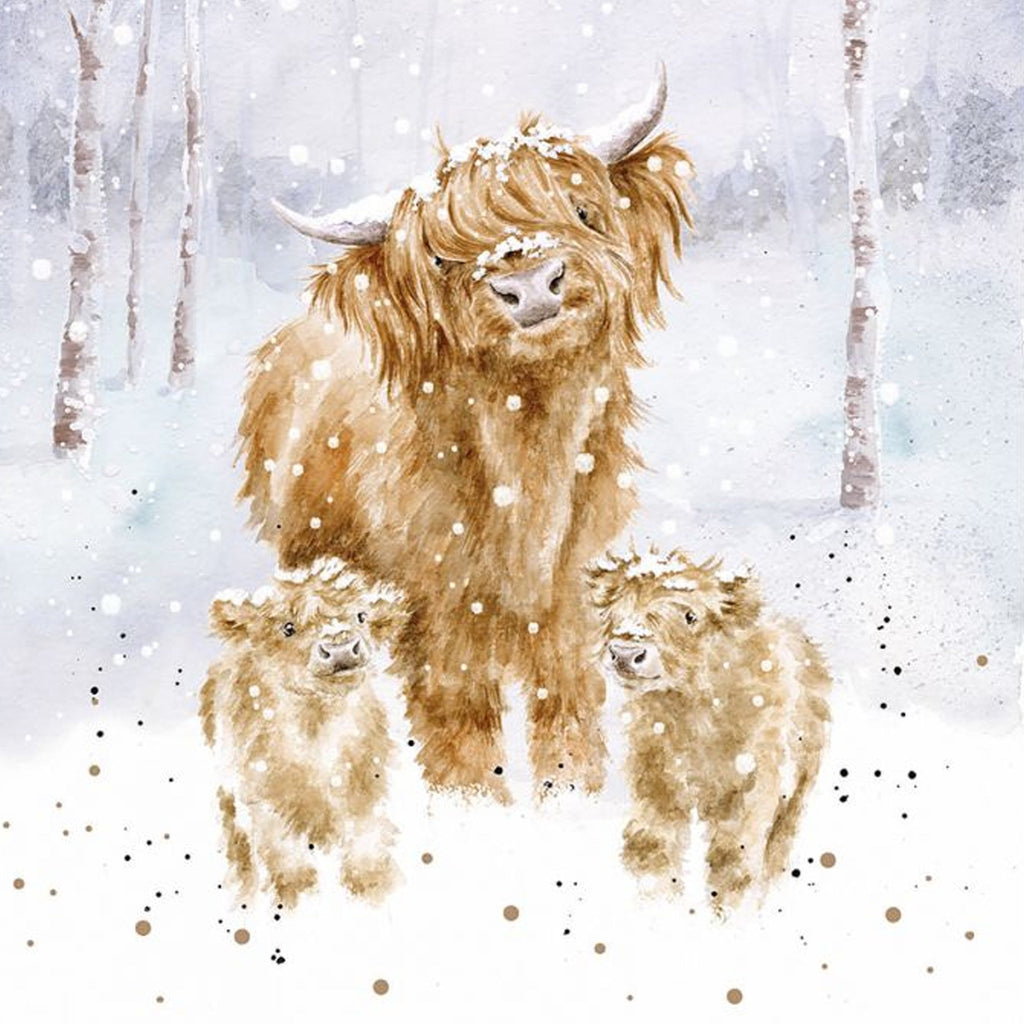 Wrendale A Highland Christmas Boxed Card Set - 6 Pack