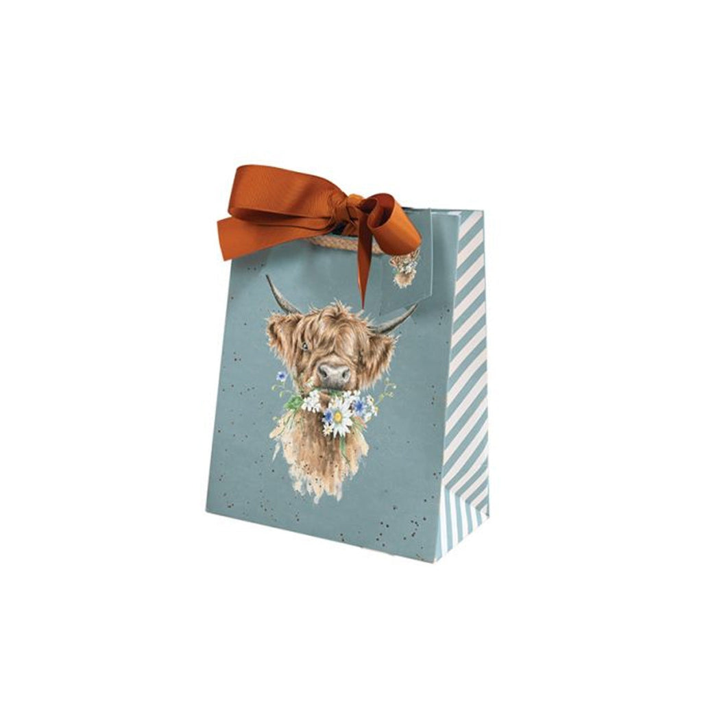 Wrendale Daisy Coo Highland Cow Gift Bag - Small