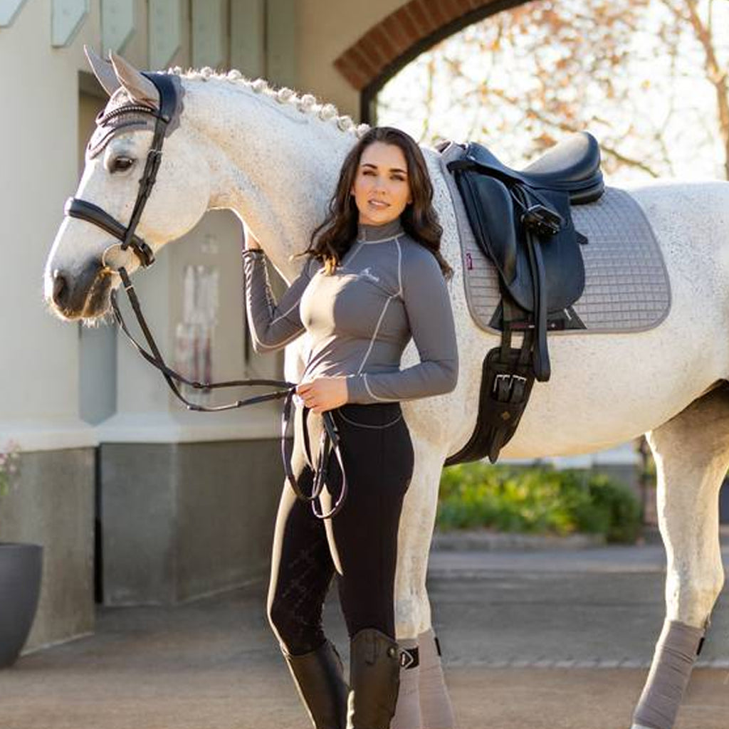 LeMieux Suede Dressage Square - Grey