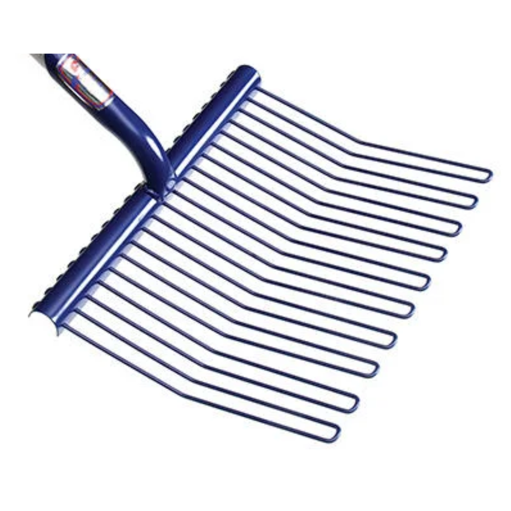 Fyna-Lite Rubber Matting Fork - Long Wood Handle