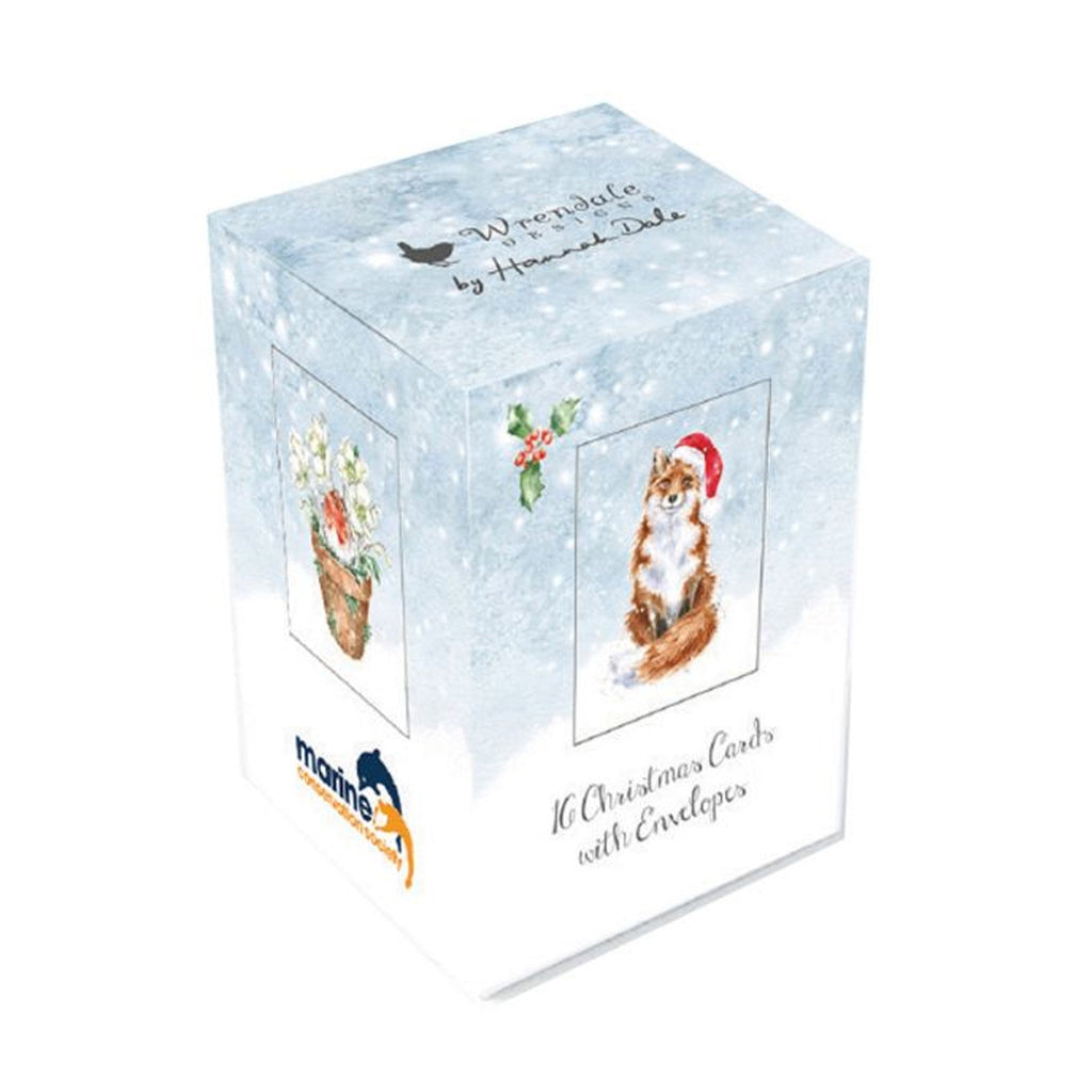 Wrendale Fox Charity Mini Boxed Card - 16 PK