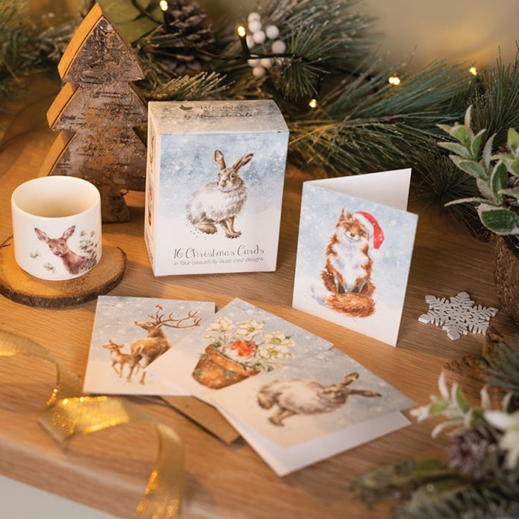 Wrendale Fox Charity Mini Boxed Card - 16 PK