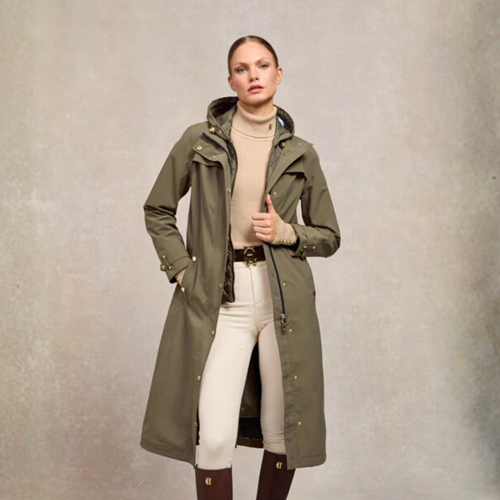 Holland Cooper Folgate Rain Coat - Soft Khaki
