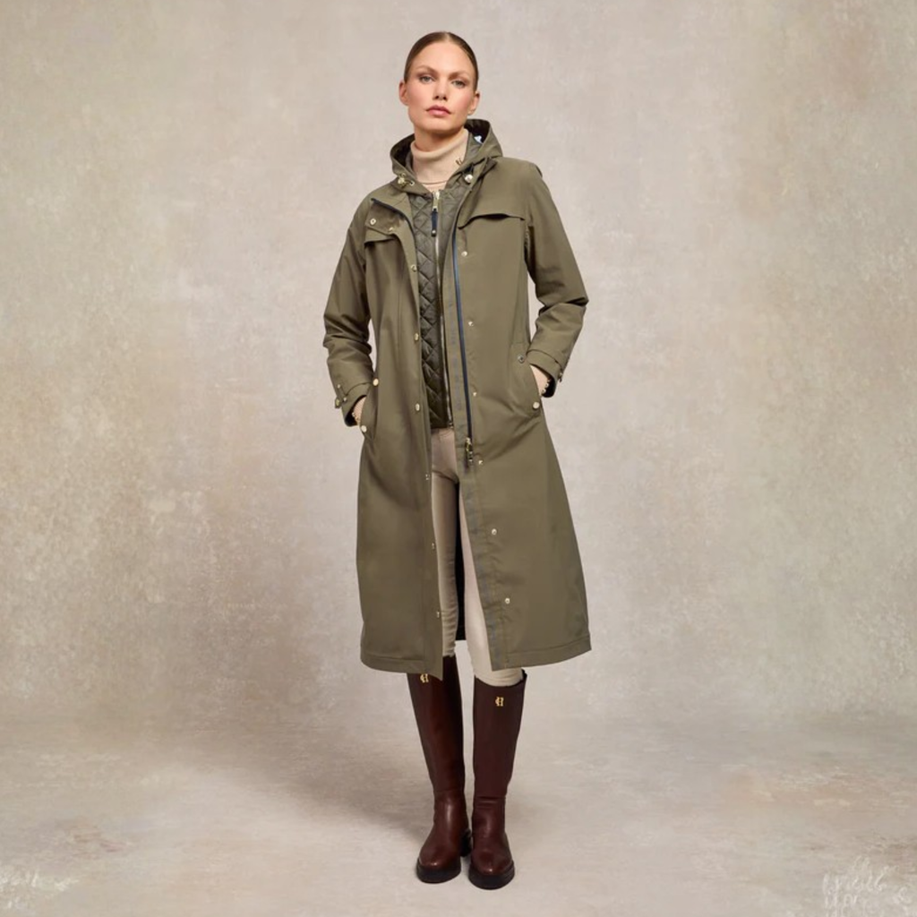 Holland Cooper Folgate Rain Coat - Soft Khaki