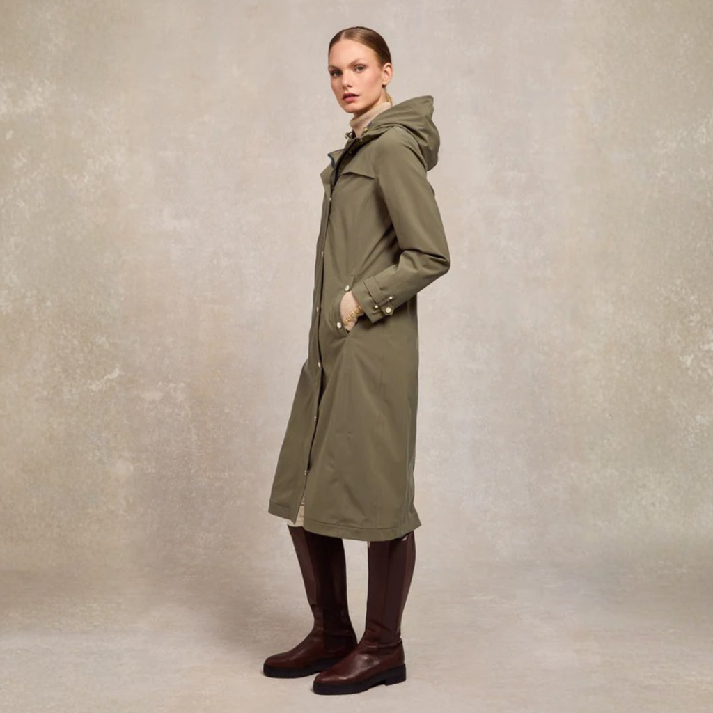 Holland Cooper Folgate Rain Coat - Soft Khaki