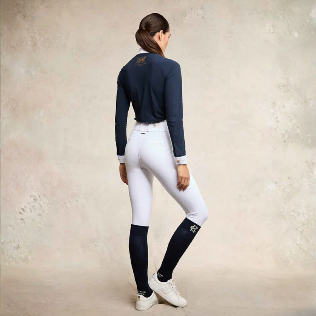 Holland Cooper Premium High Rise Breeches - White