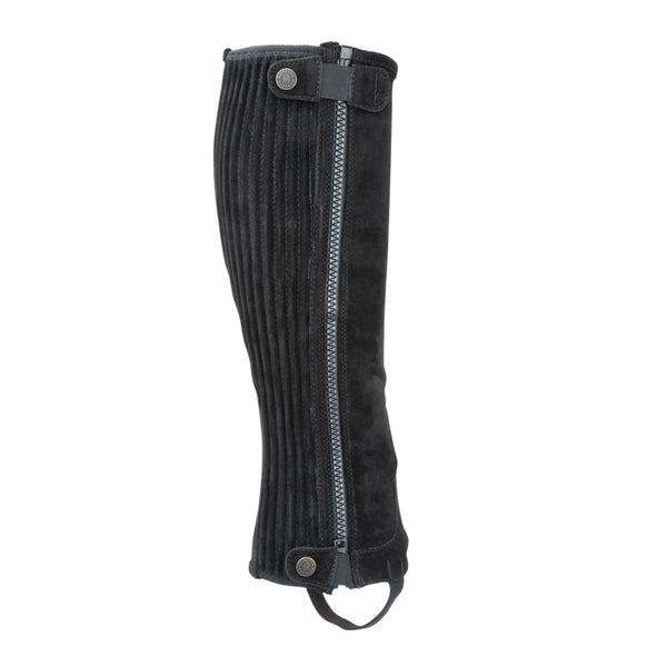 Moretta Suede Half Chaps - Adult Black