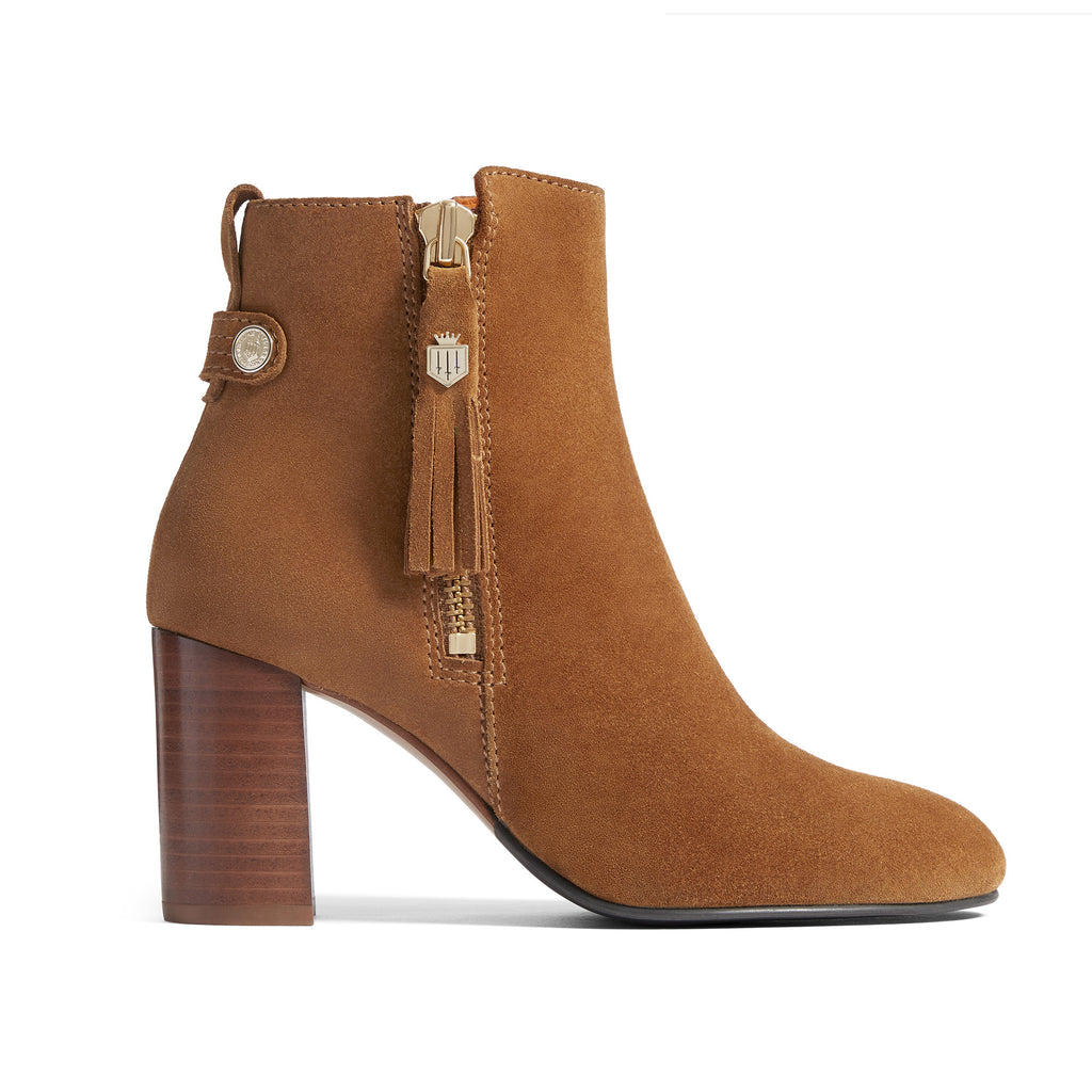 Fairfax and Favor Oakham Suede Tan Ankle Boot - Tan Suede