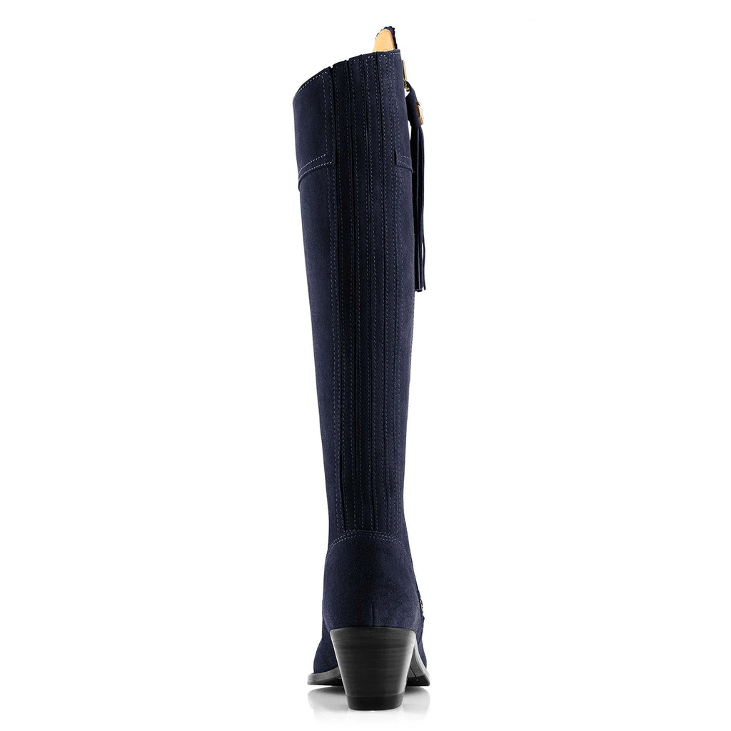 Fairfax and Favor Heeled Regina Boots - Navy