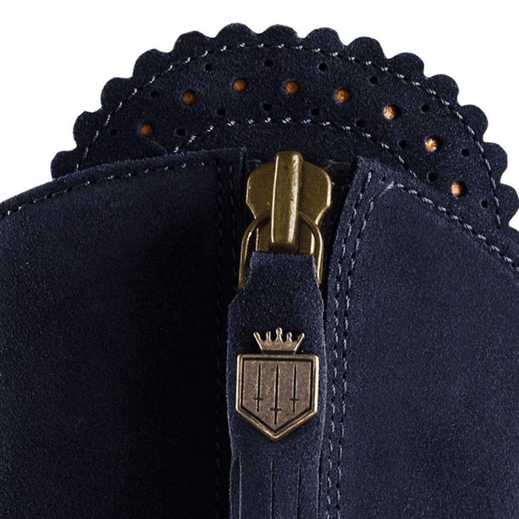 Fairfax and Favor Heeled Regina Boots - Navy
