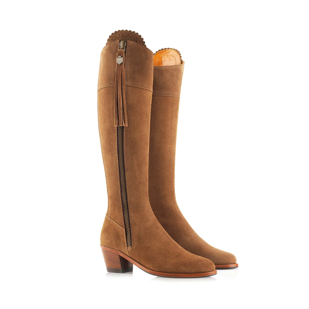 Fairfax and Favor Heeled Regina Boots - Tan