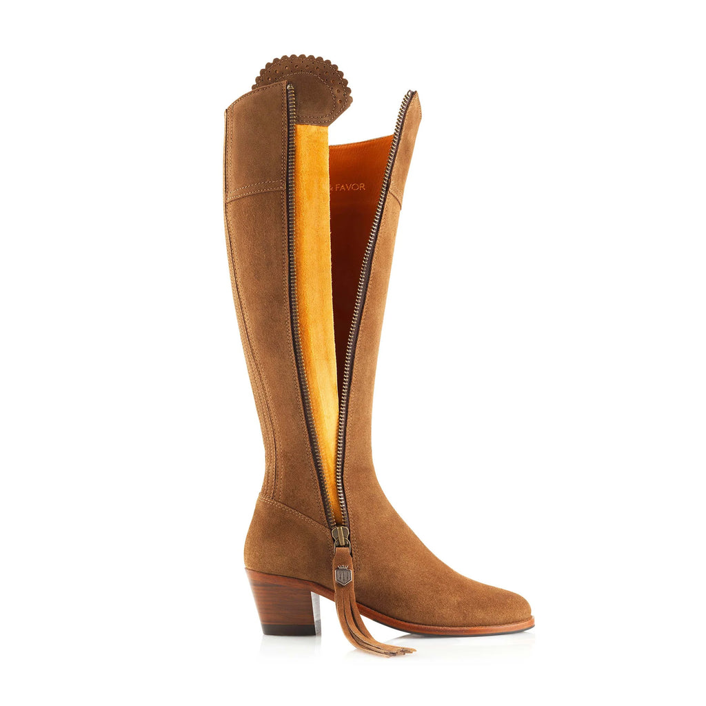 Fairfax and Favor Heeled Regina Boots - Tan