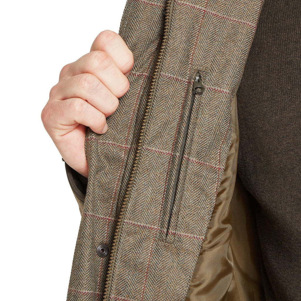 Schoffel Mens Ptarmigan Tweed Classic Coat - Lochlane Tweed