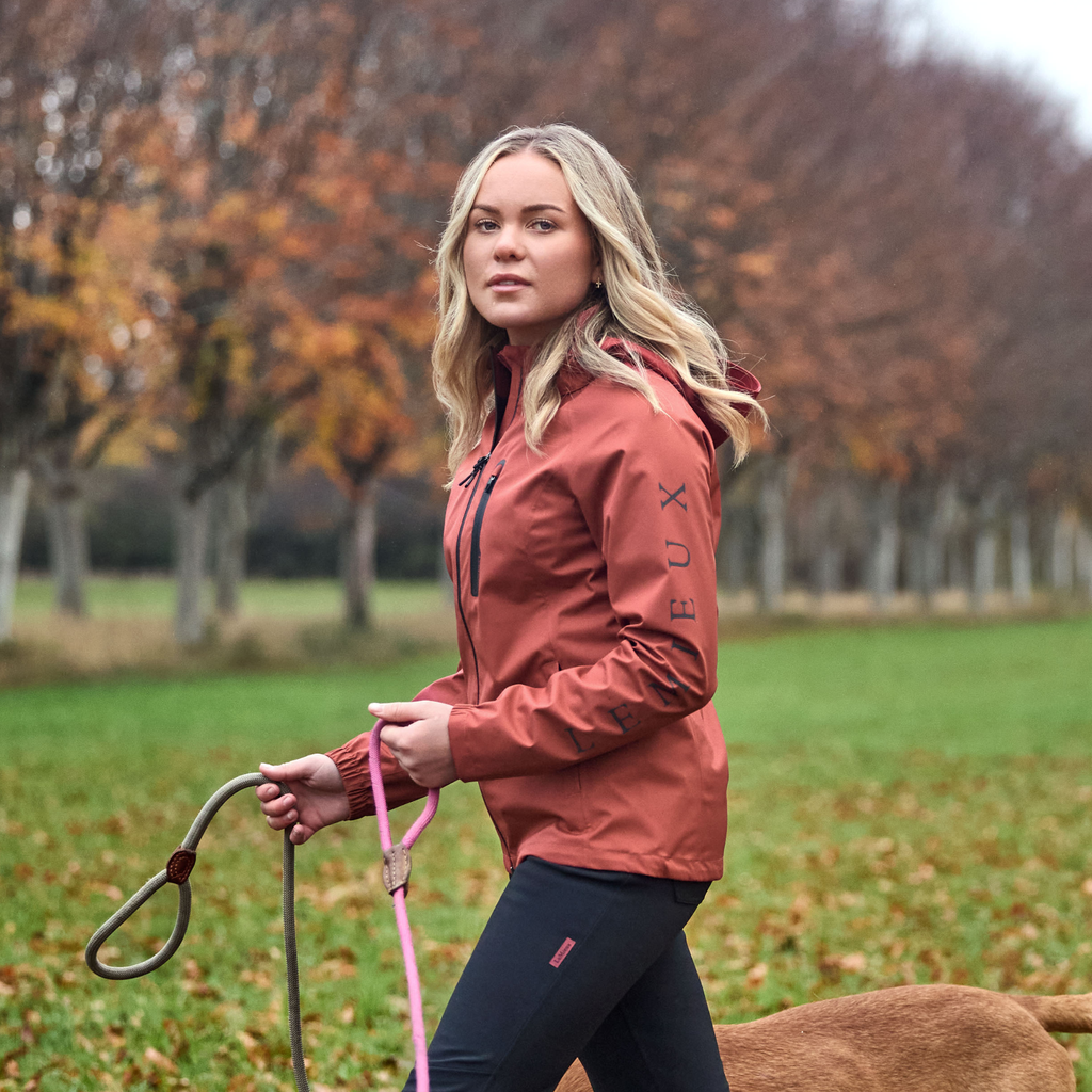 LeMieux Ladies Athena Waterproof Lightweight Jacket - Russet