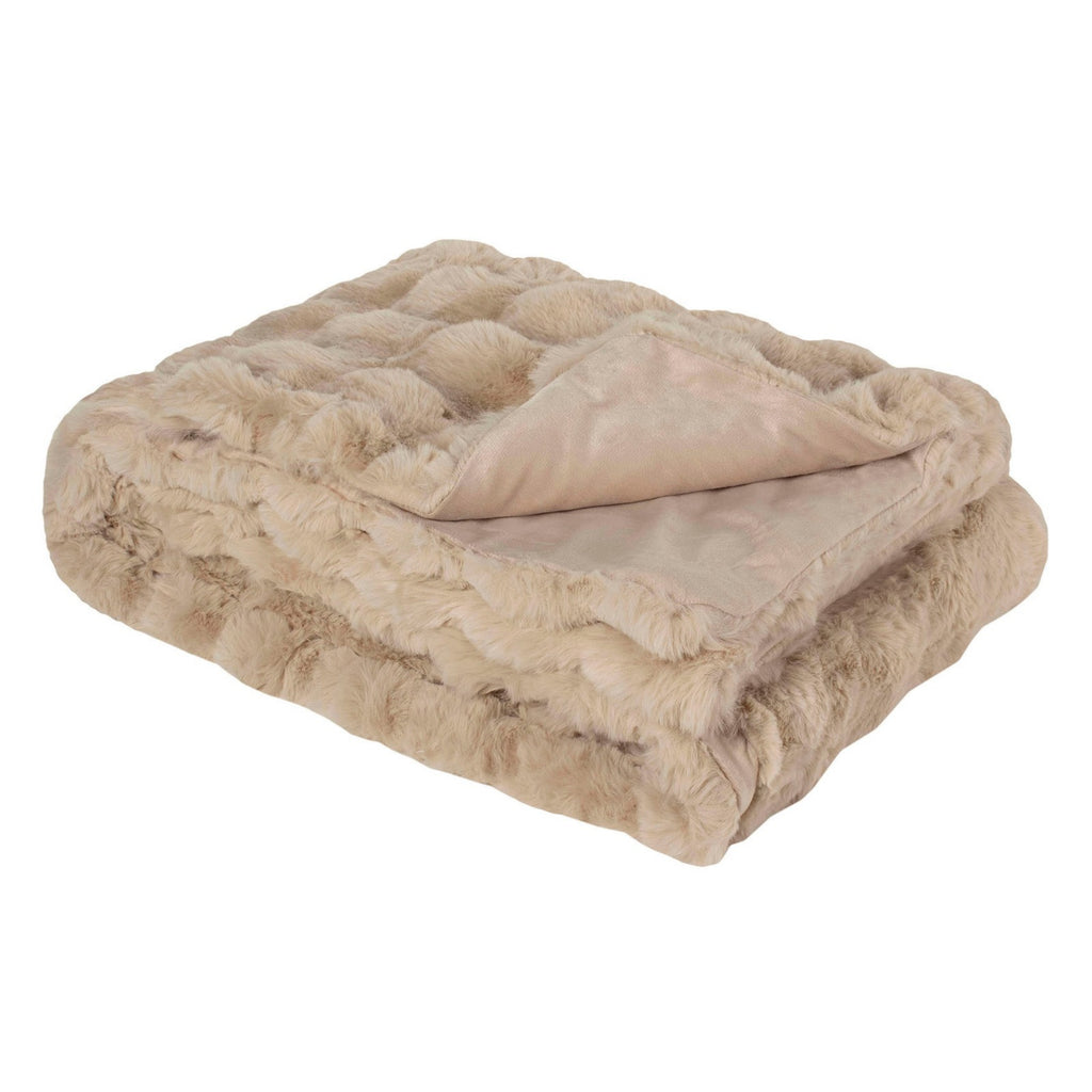 Heat Holders Faux Fur Luxury Blanket - Natural