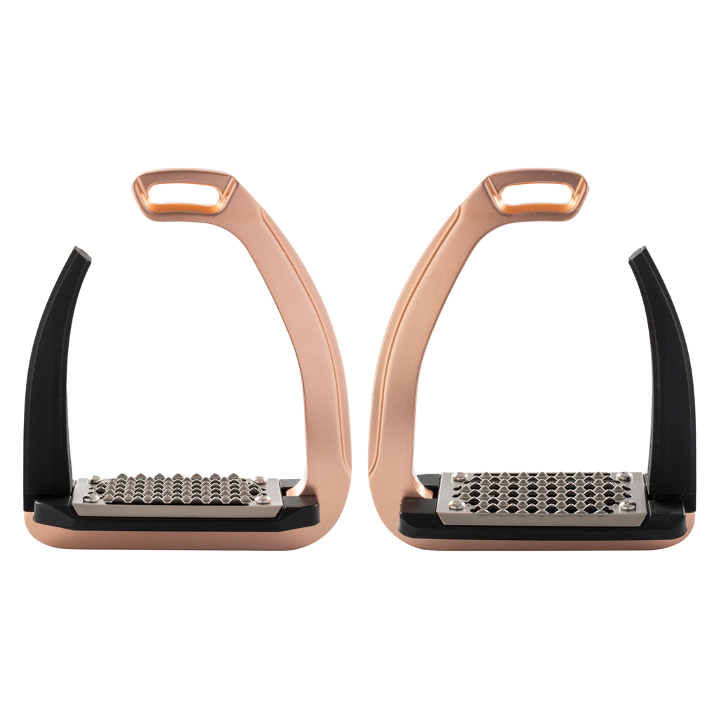 Acavallo Rel-X Easy Stirrups - Rose Gold