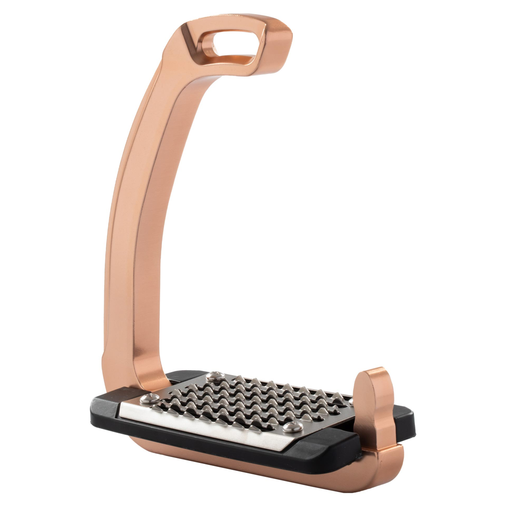 Acavallo Rel-X Easy Stirrups - Rose Gold