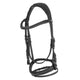 Acavallo Anatomical Jumping Bridle with Contrast Stitching - Black