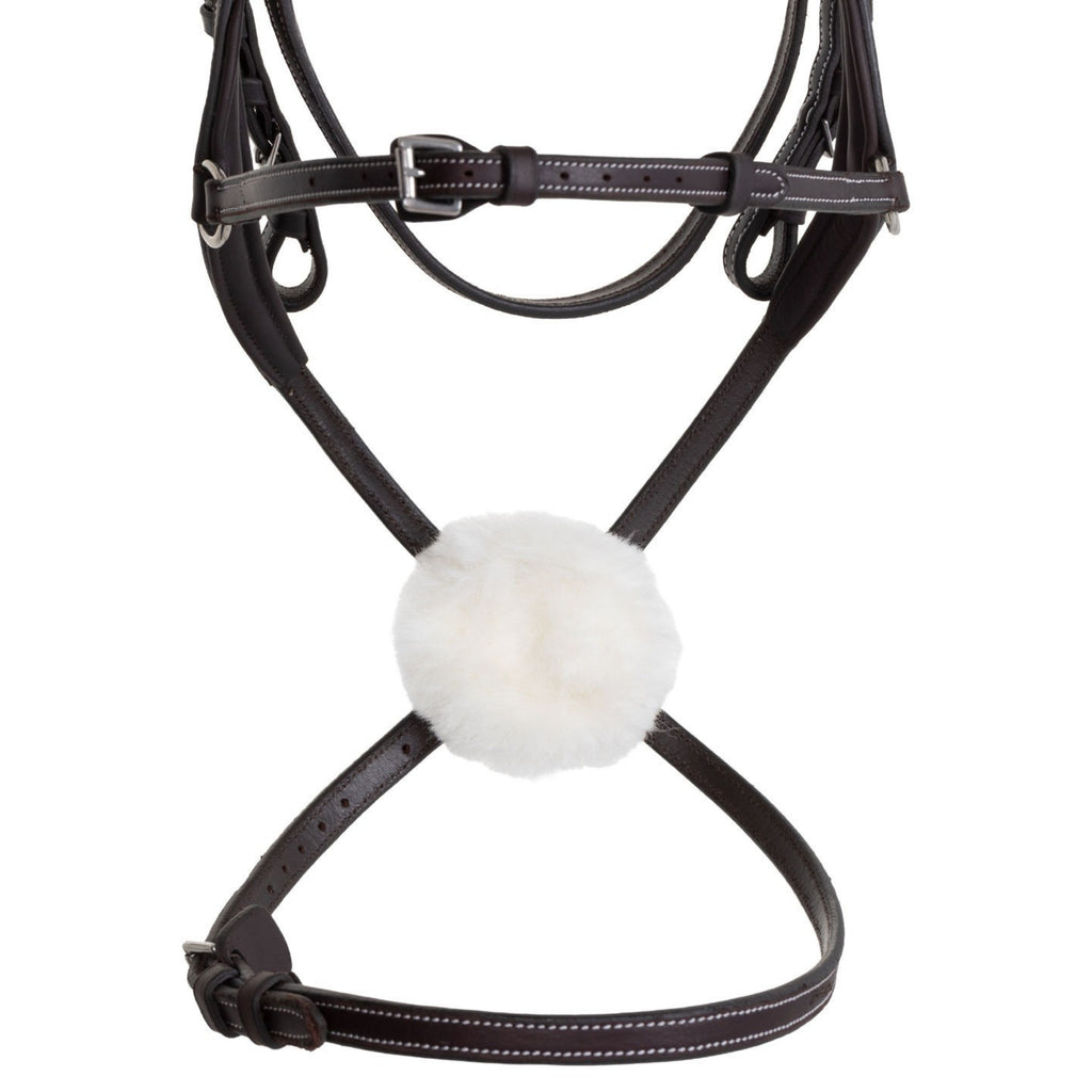 Acavallo Mexican Bridle with Contrast Stitching - Dark Brown