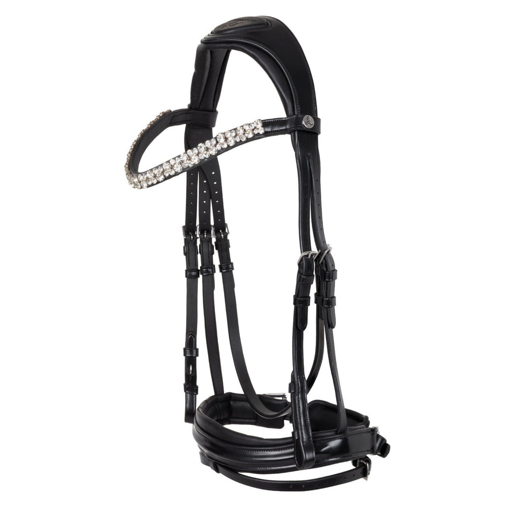 Acavallo Lux Dressage Bridle - Black