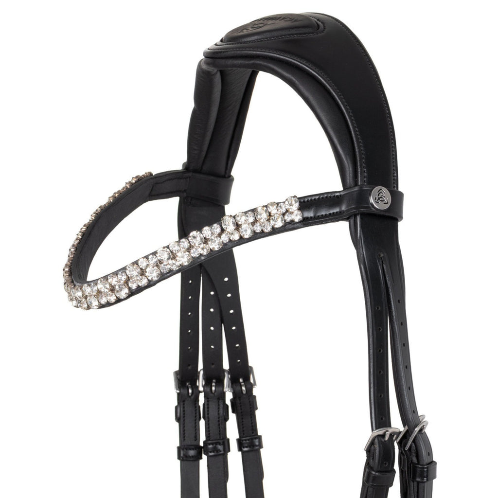 Acavallo Lux Dressage Bridle - Black