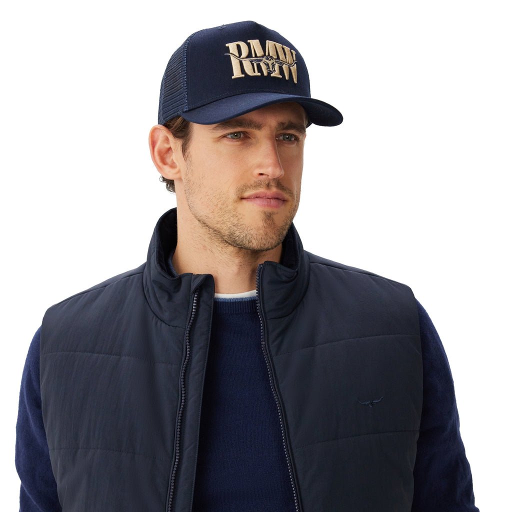 R.M.Williams RMW Steers Head Trucker Cap - Navy