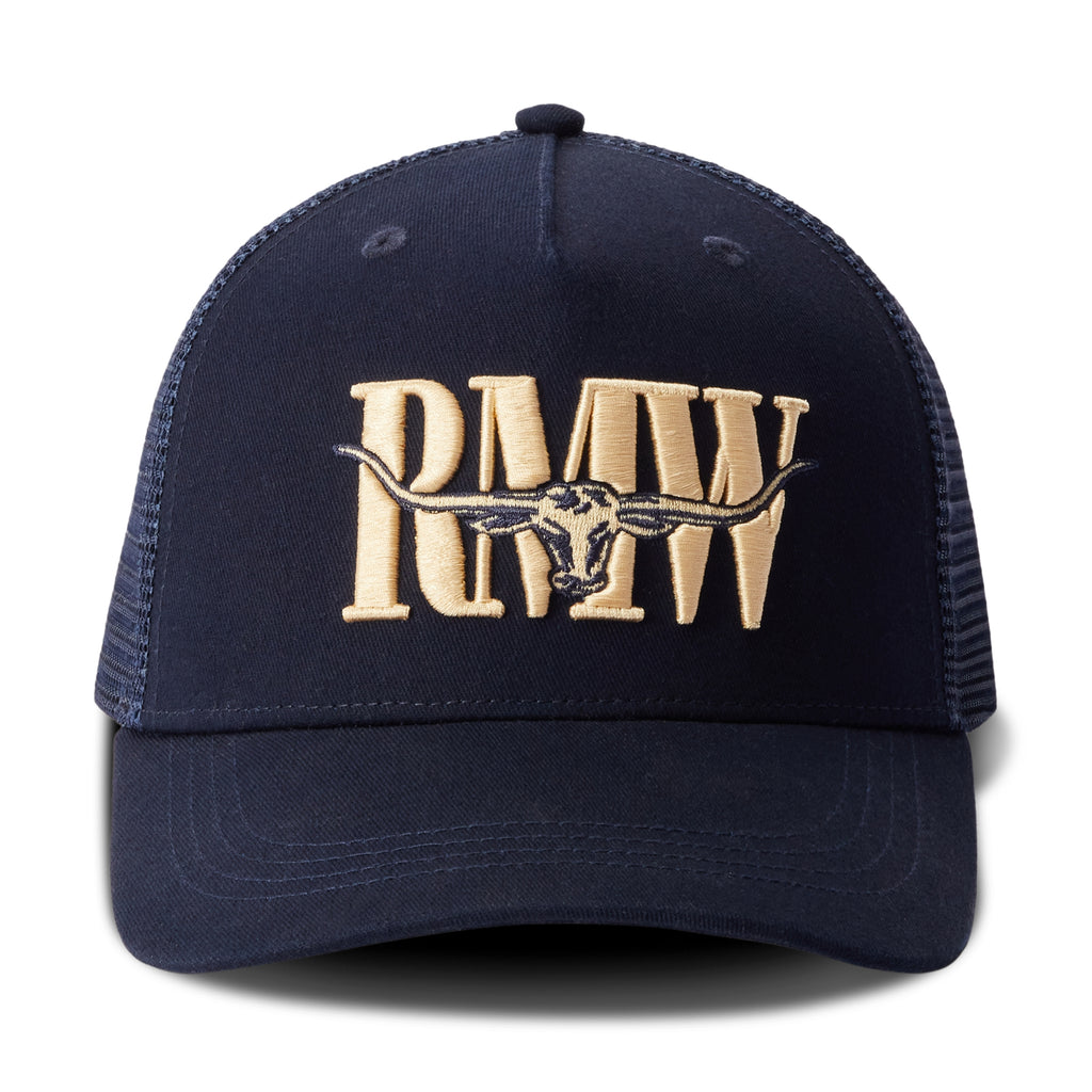 R.M.Williams RMW Steers Head Trucker Cap - Navy