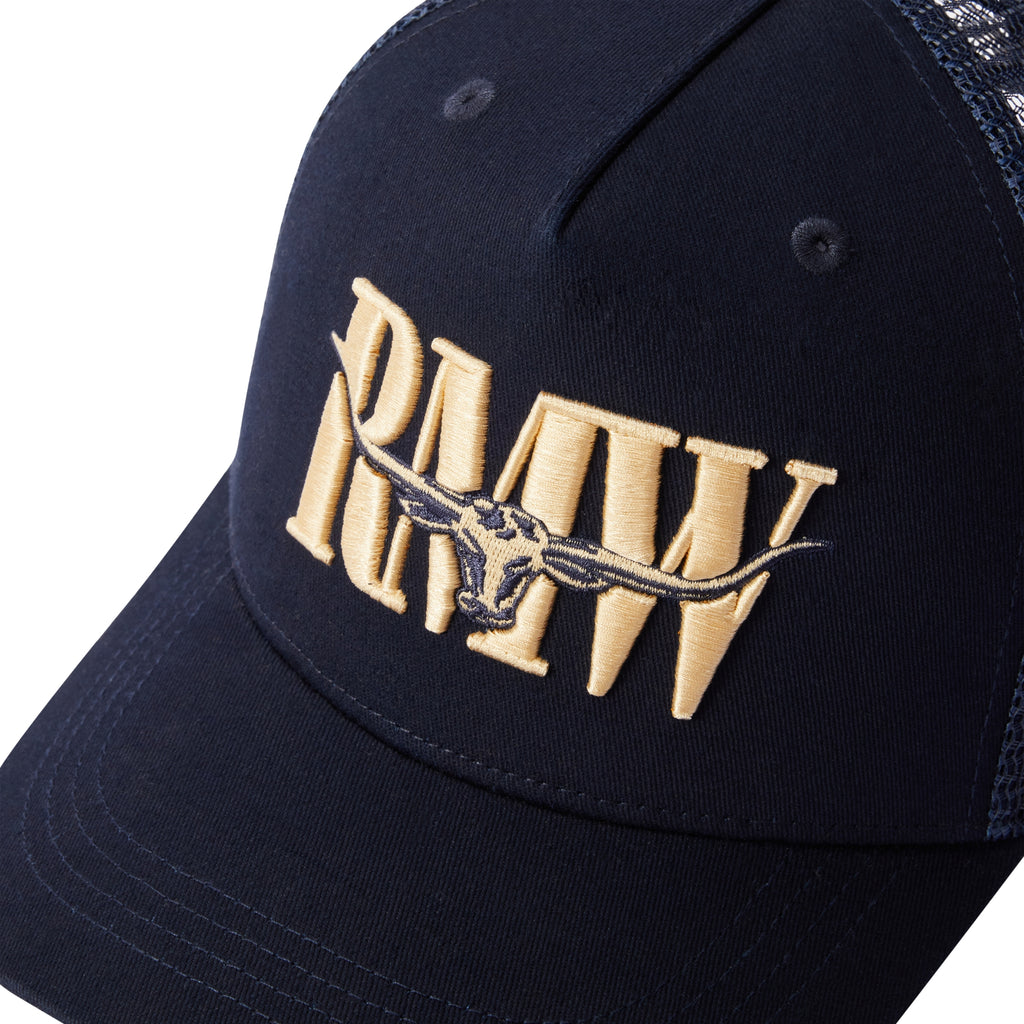 R.M.Williams RMW Steers Head Trucker Cap - Navy