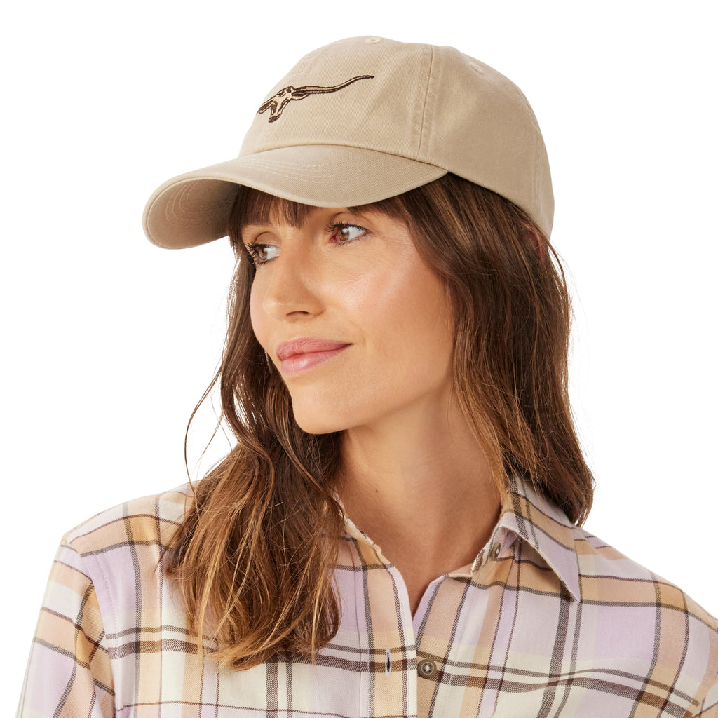 R.M.Williams Longhorn Twill Cap - Ecru