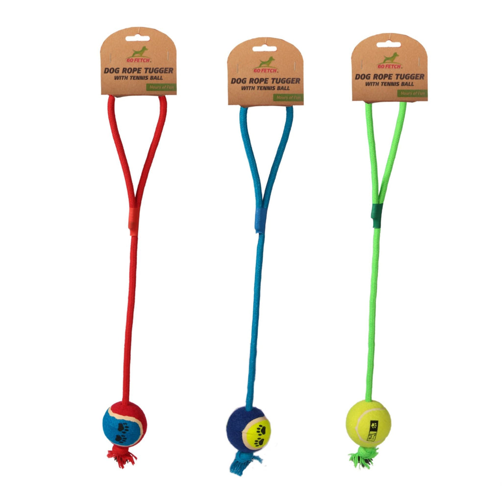 Dog Tennis Ball on Rope