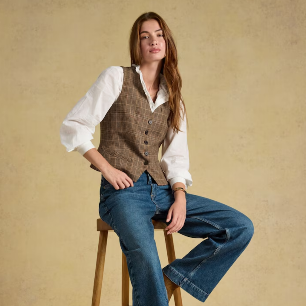 Joules Ladies Melanie Blouse - Chalk